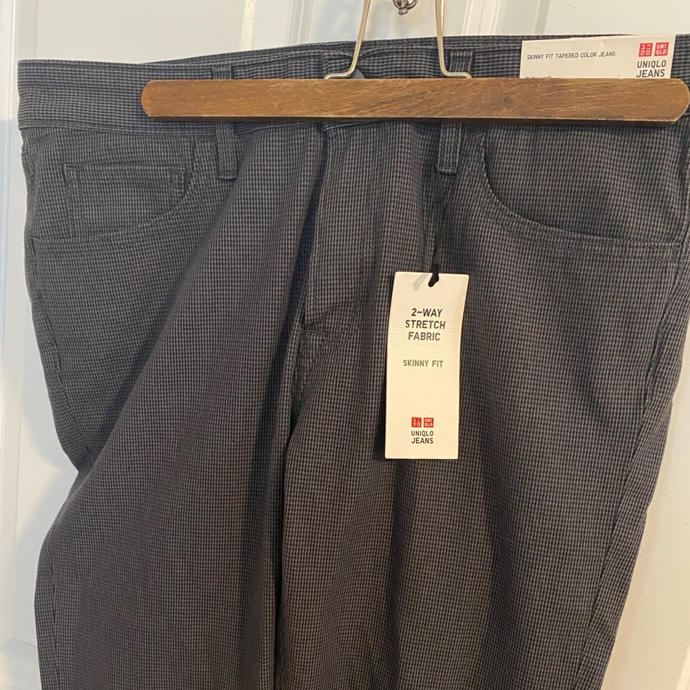 Uniqlo houndstooth jeans 30x34 NWT